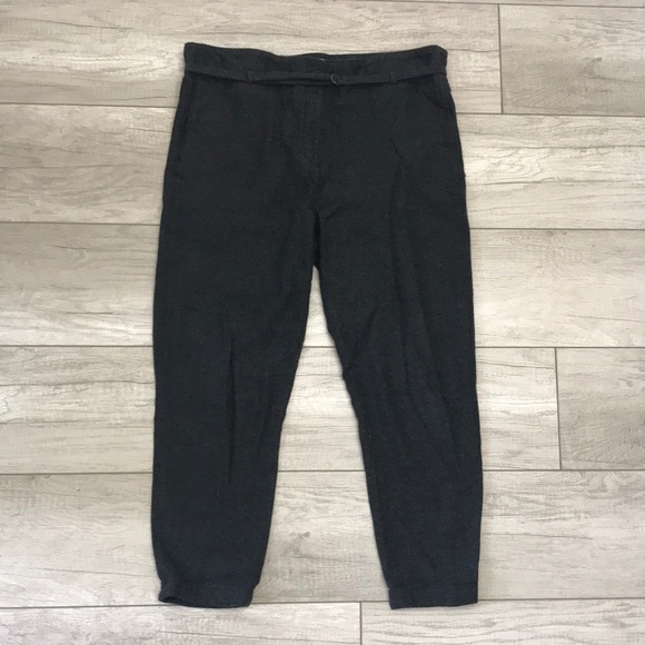 Aritzia Wilfred Free 100% Cotton Trousers with Belt - Picture 1 of 3